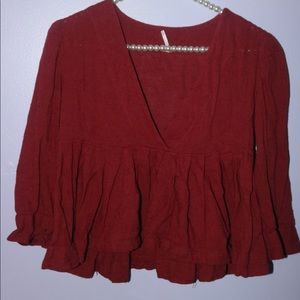 Free People Flowy Cropped Top